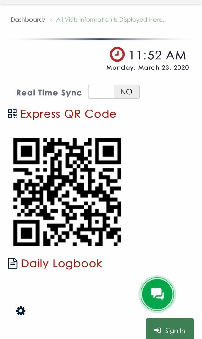 qr staff travel check in