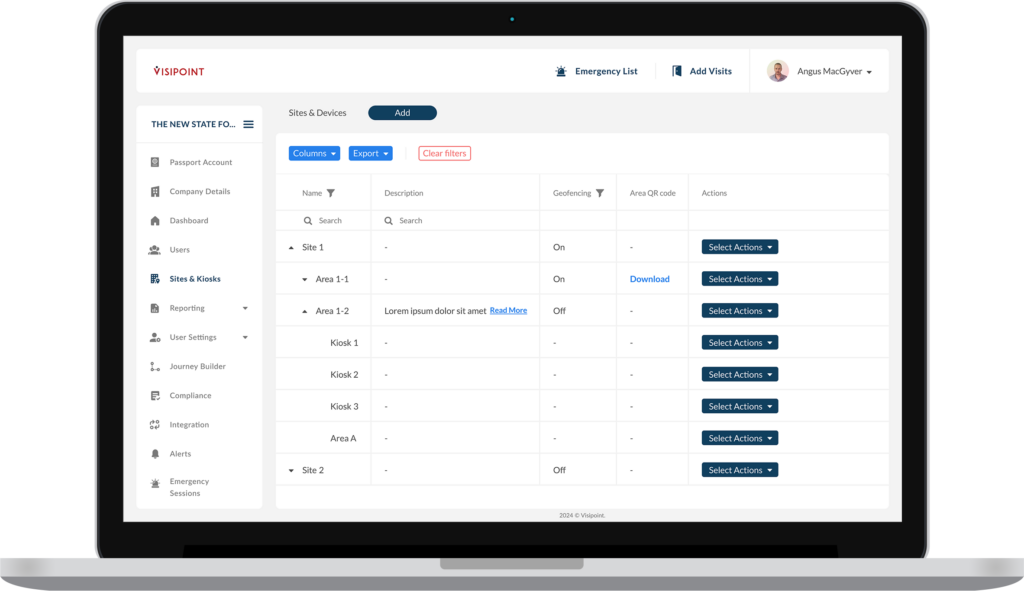 visipoint dashboard Optimise productivity and time management