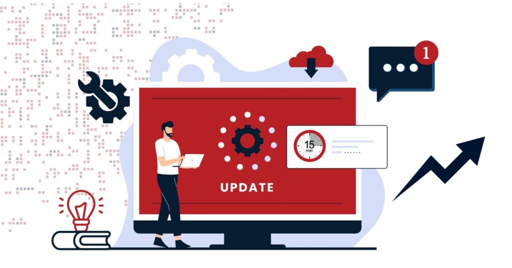 Graphic to demonstrate an update for VisiPoint.